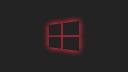 Fond d'écran Windows 10 - noir et rouge